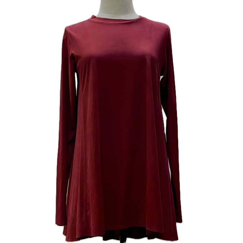 NEW STAPLES suede plea back mini dress in red